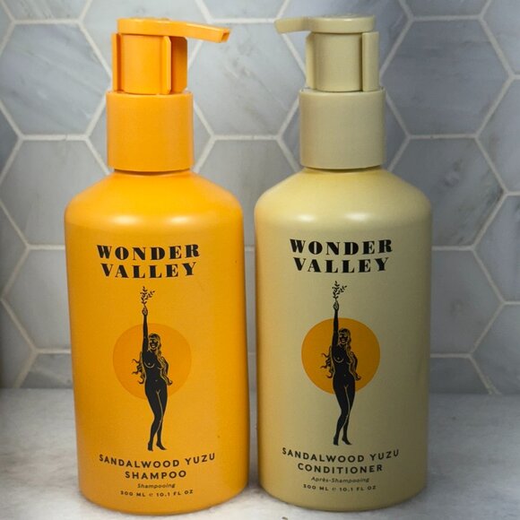 WONDER VALLEY - Sandalwood Yuzu Shampoo + Conditioner BUNDLE | Vegan - Picture 1 of 6